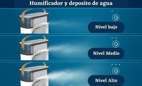 VENTILADOR HUMIFICADOR PORTÁTIL 3 EN 1